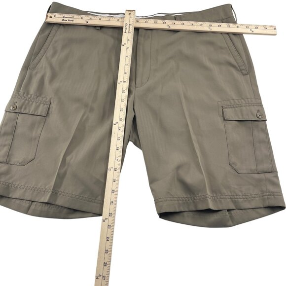 Island Republic Mens Cargo Shorts Size 44 Polyester Beige - Picture 3 of 4